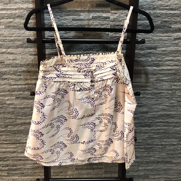 10O% silk sleeveless spaghetti strap top - Picture 2 of 3